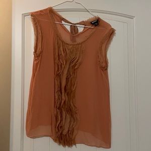 DKNY pink see through blouse